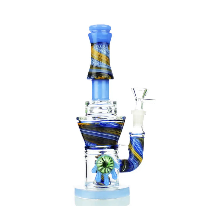 Elegant Marble Art Water Pipe with 14mm Male Bowl