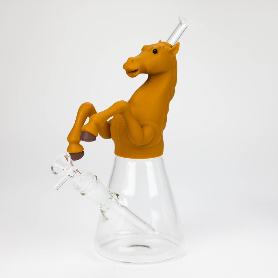 10.5" Wild horse glass water pipes Assorted_3