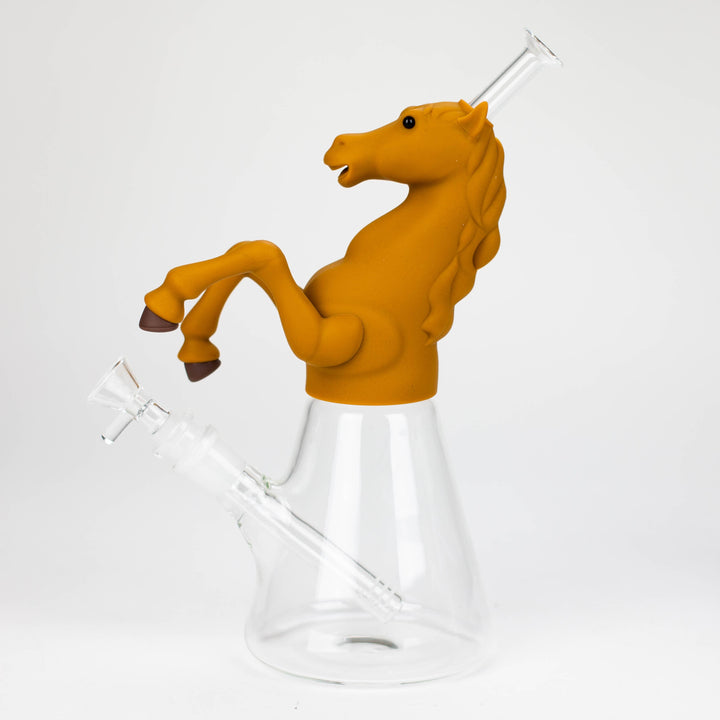 10.5" Wild horse glass water pipes Assorted_4