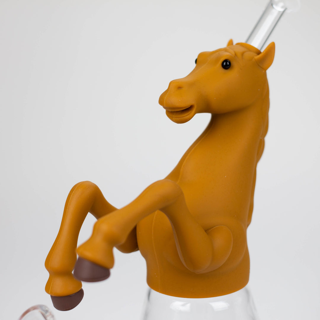 10.5" Wild horse glass water pipes Assorted_6