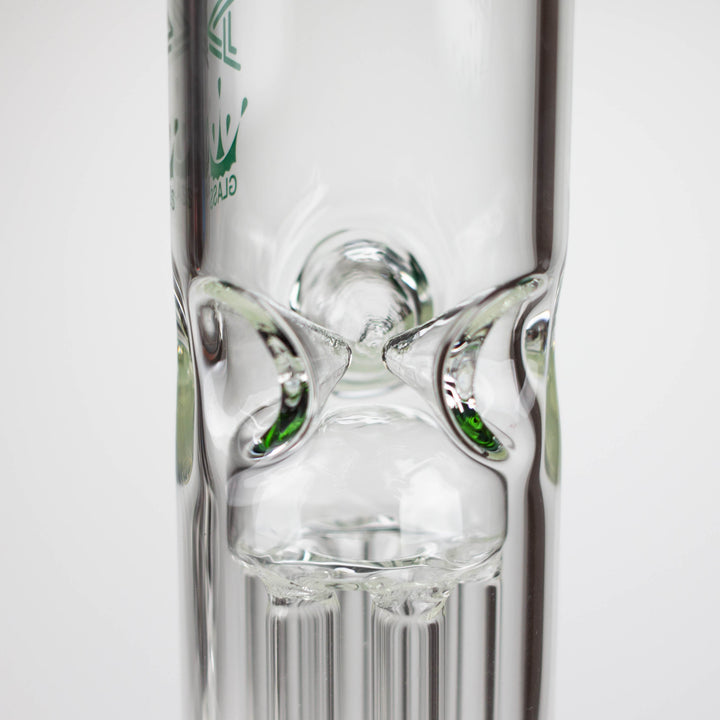 AQUA 10.5" Single tree arm glass water pipes with silicone cap_7