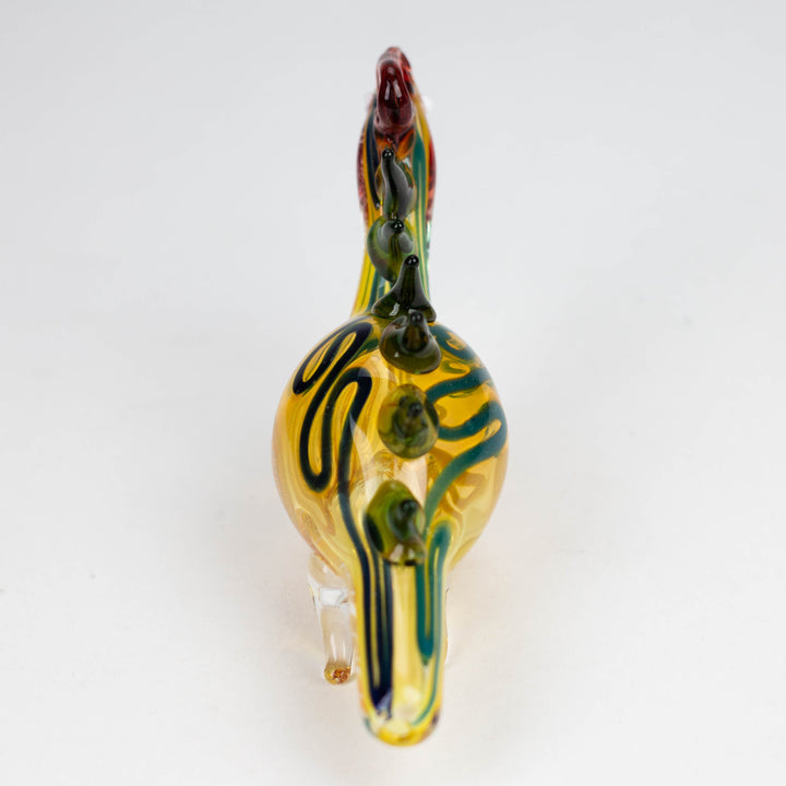 Lizard Insideout Glass Pipe 7"_3