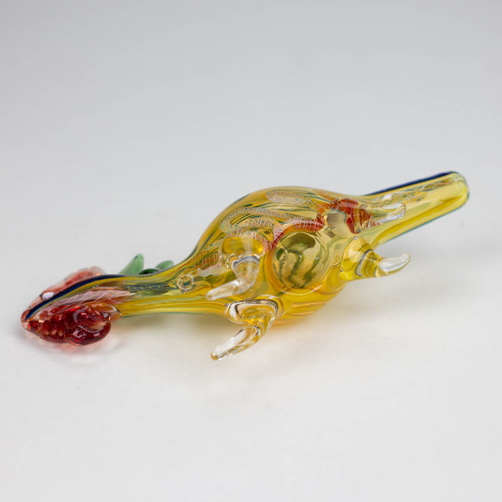 Lizard Insideout Glass Pipe 7"_4