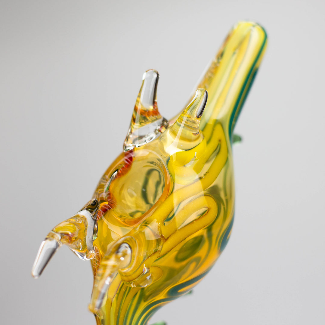 Lizard Insideout Glass Pipe 7"_5