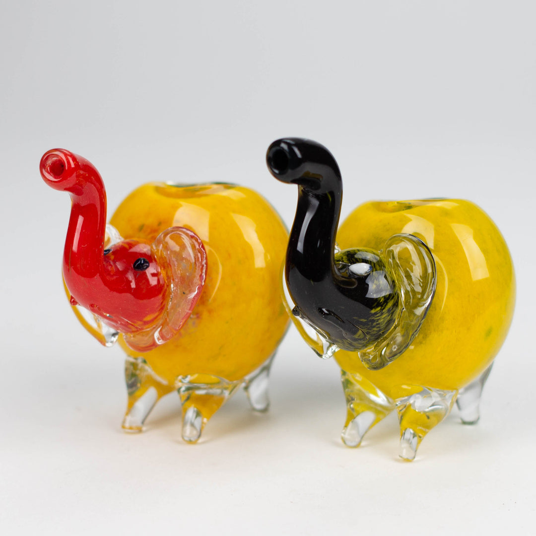 Elephant Rasta color hand pipe 4.25"_0