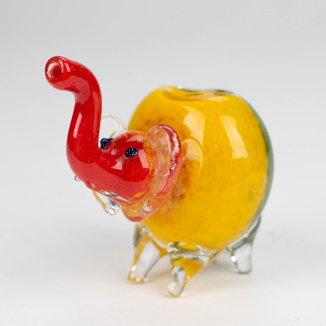 Elephant Rasta color hand pipe 4.25"_1