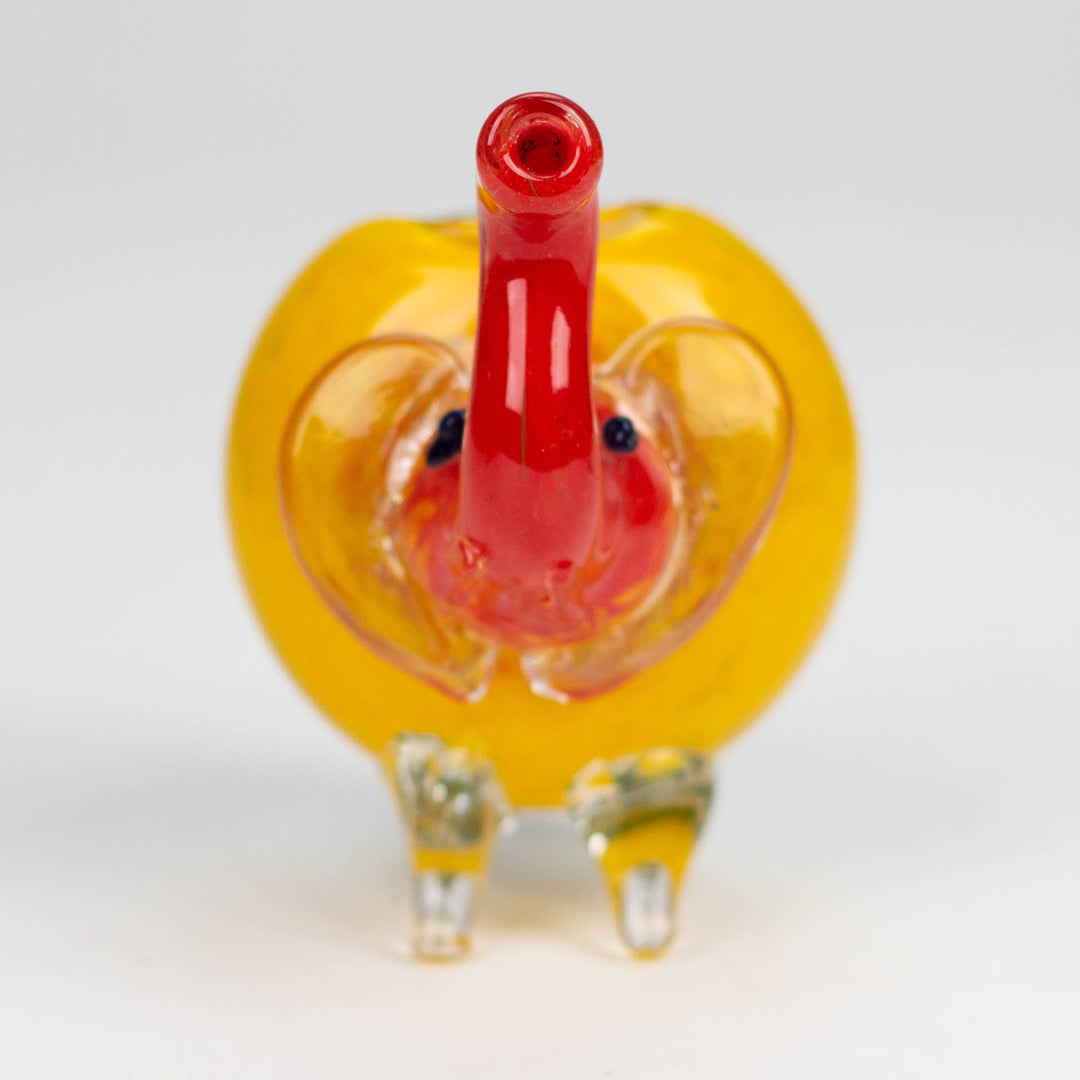 Elephant Rasta color hand pipe 4.25"_4