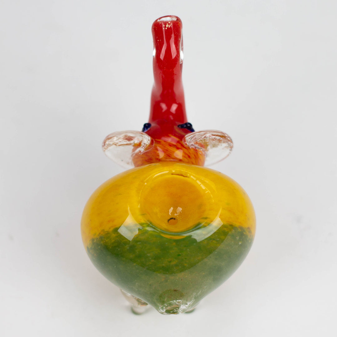 Elephant Rasta color hand pipe 4.25"_5