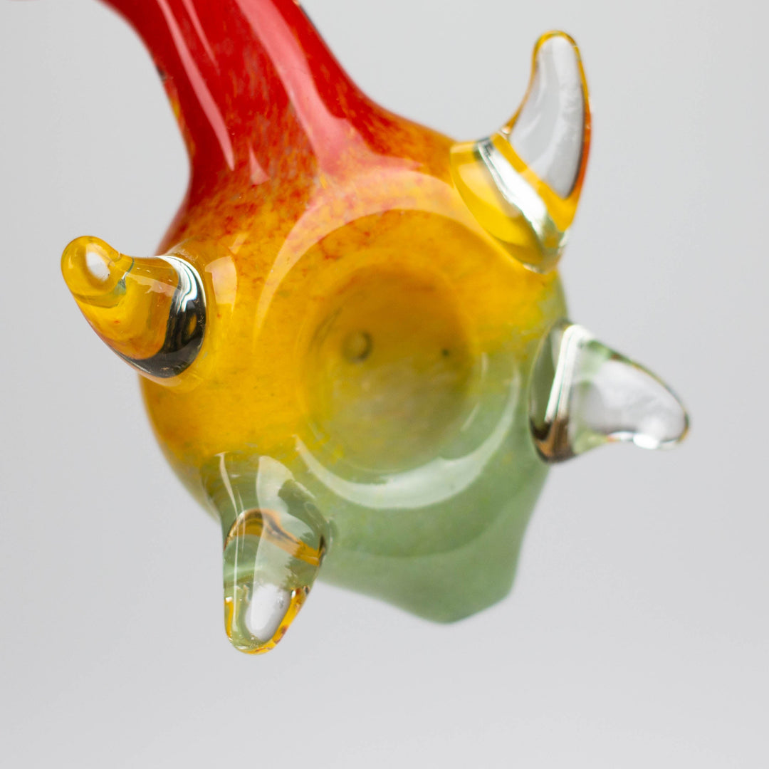 Turtle Shape Rasta insideout pipe 4"_4