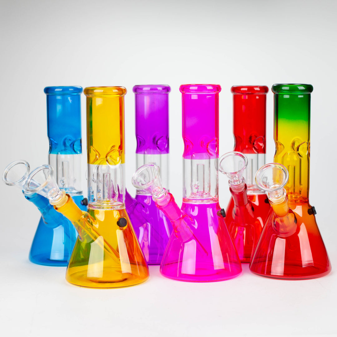 Single dome Percolator glass water bong [GHWP-24] 8"_0