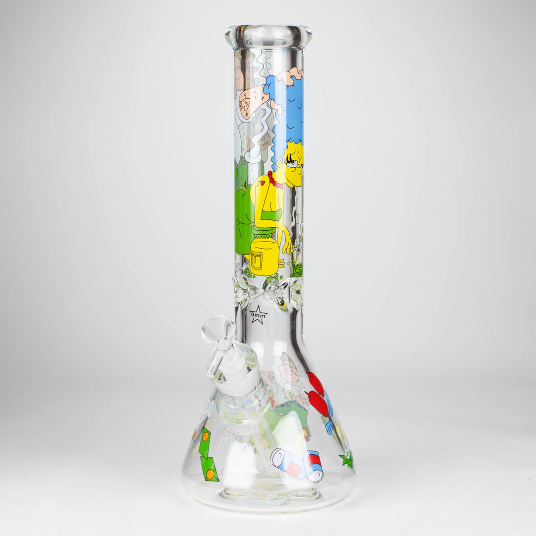 Cartoon 9 mm glass pipes 14"_8