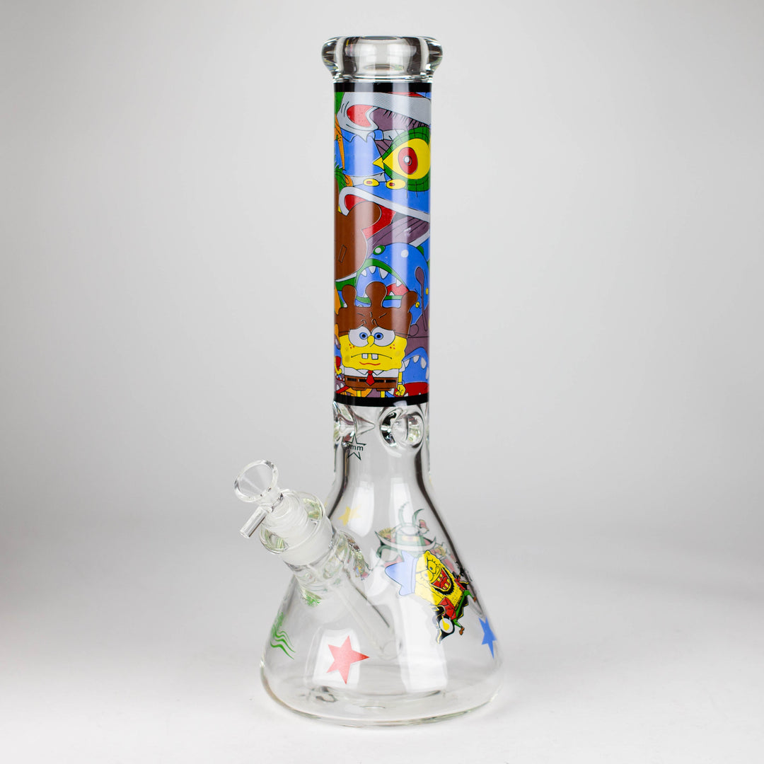 Cartoon 9 mm glass pipes 14"_8