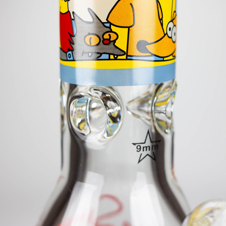 Cartoon 9 mm glass pipes 14"_1