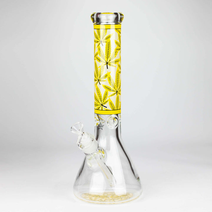 Hemp Weed 9mm glass pipes 14"_7