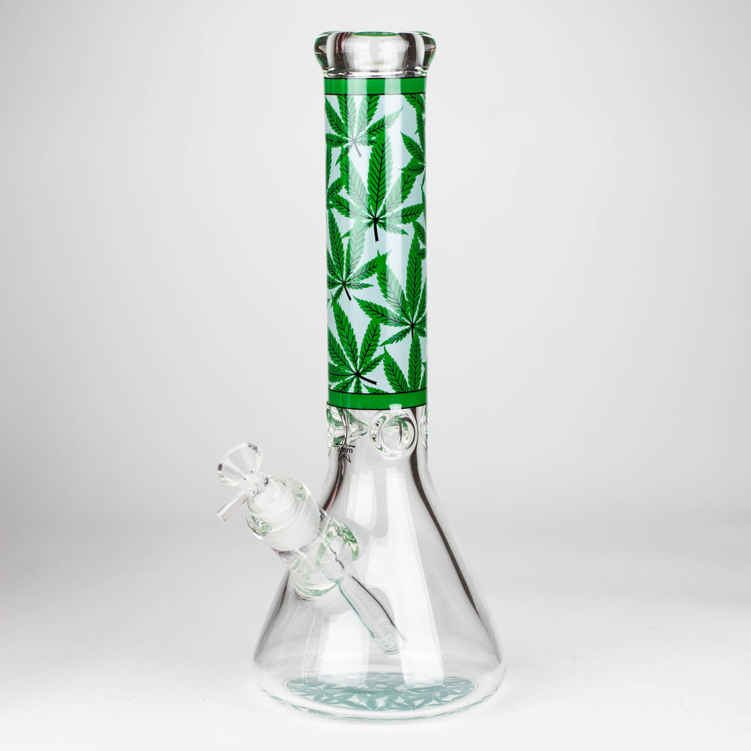 Hemp Weed 9mm glass pipes 14"_8