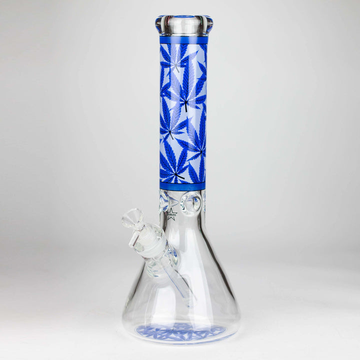 Hemp Weed 9mm glass pipes 14"_9