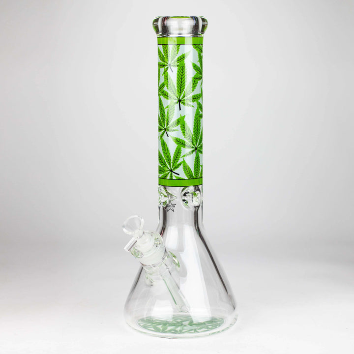 Hemp Weed 9mm glass pipes 14"_10