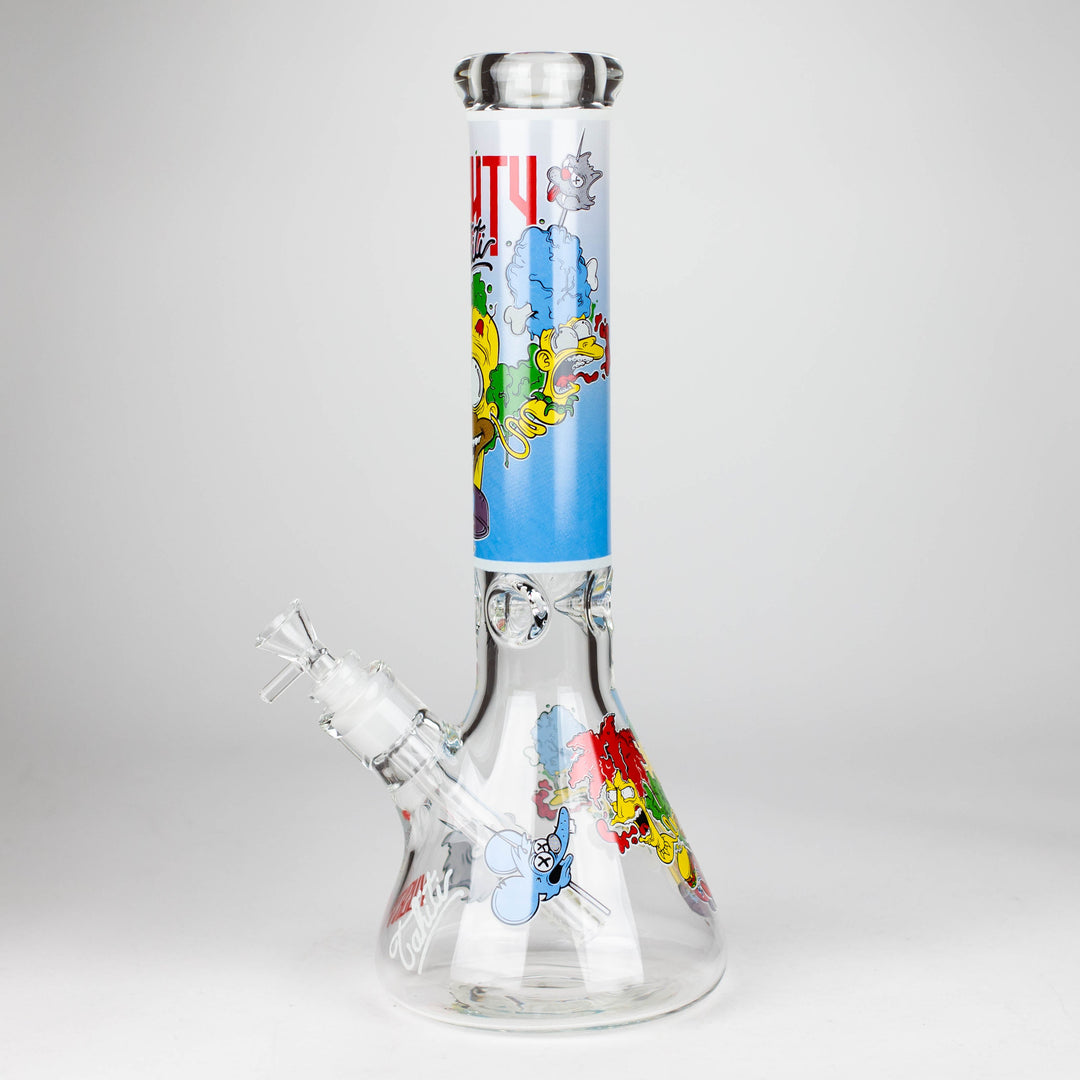 Cartoon Glow 9 mm glass pipes 14"_13