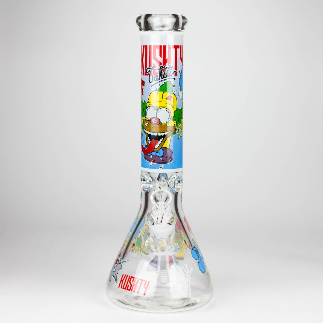 Cartoon Glow 9 mm glass pipes 14"_1