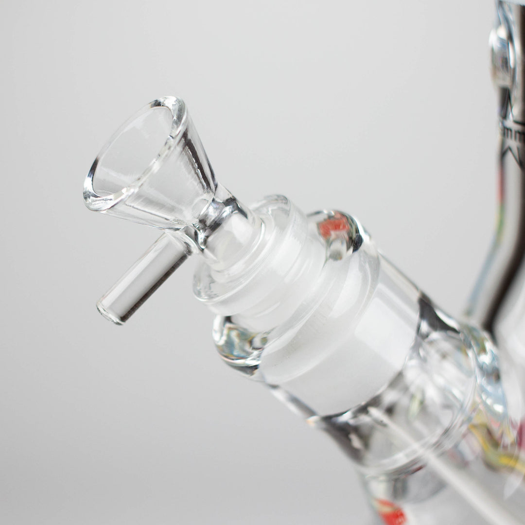 Cartoon Glow 9 mm glass pipes 14"_3