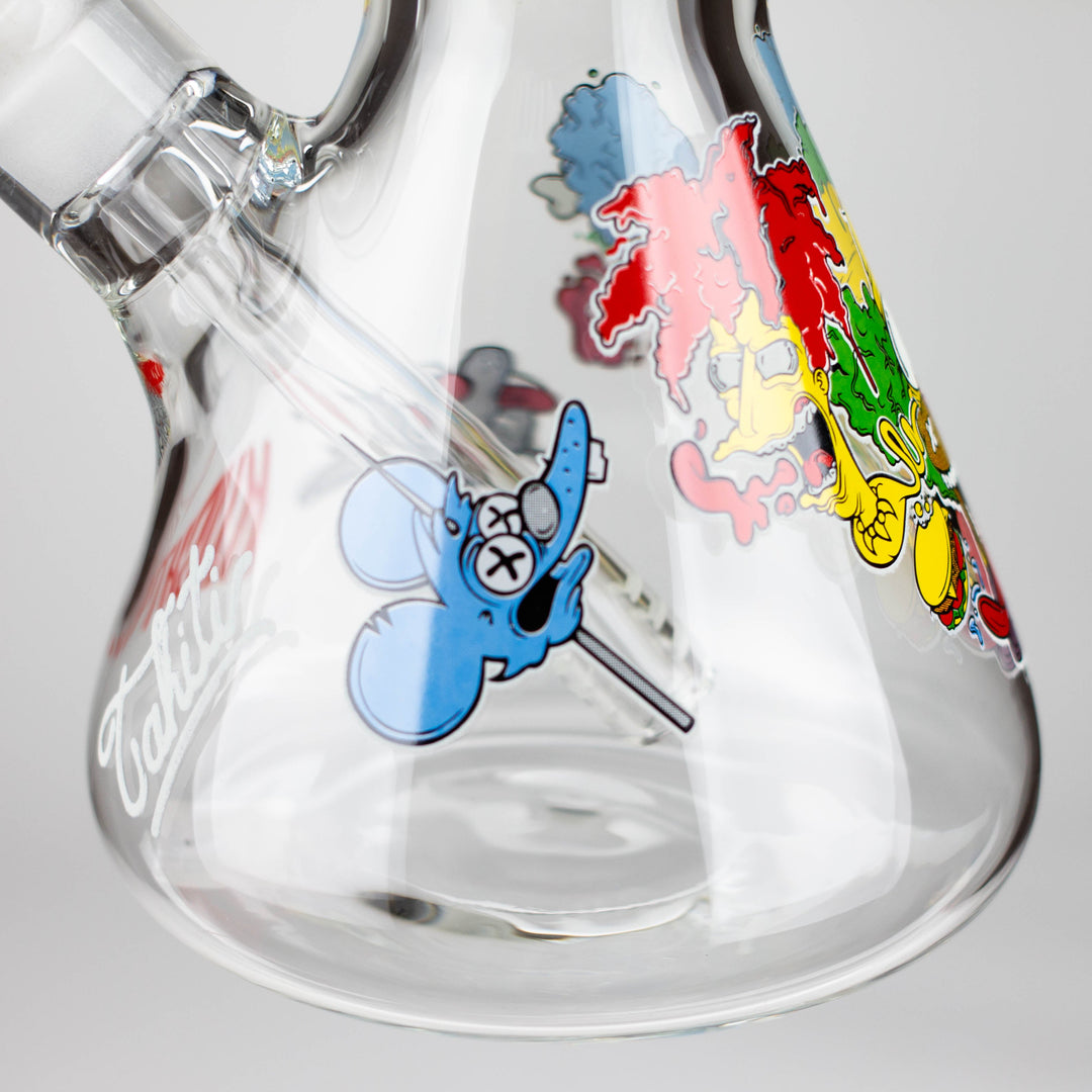 Cartoon Glow 9 mm glass pipes 14"_4