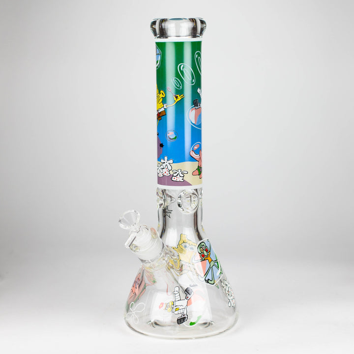 Cartoon Glow 9 mm glass pipes 14"_12