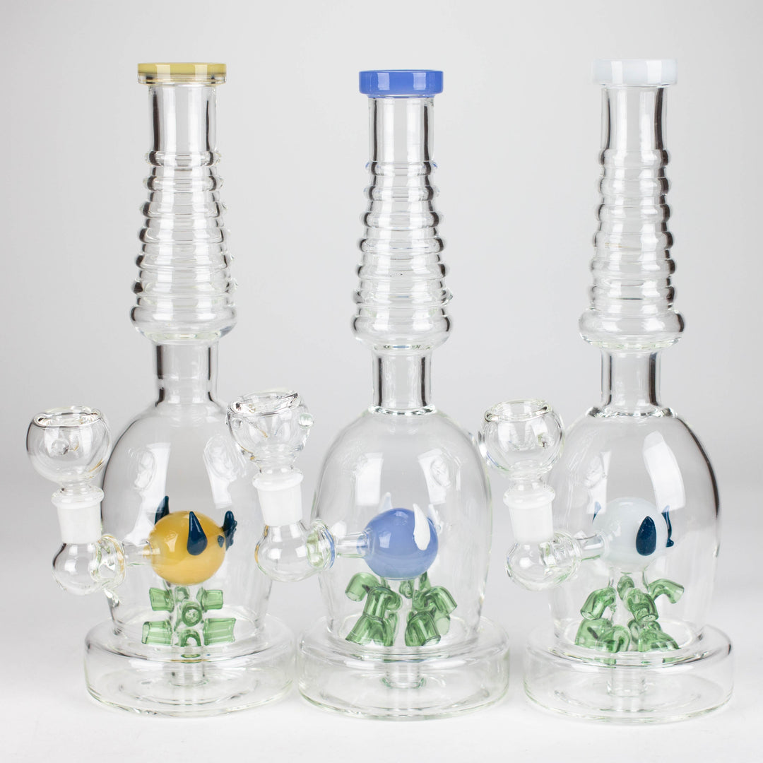 Fancy glass water pipes 12"_3