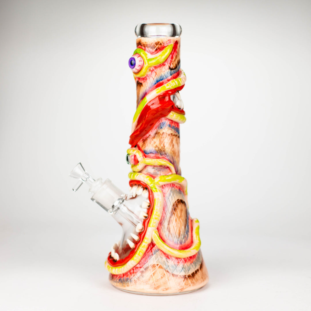 Resin 3D artwork 7mm glass beaker water pipes 13"_1