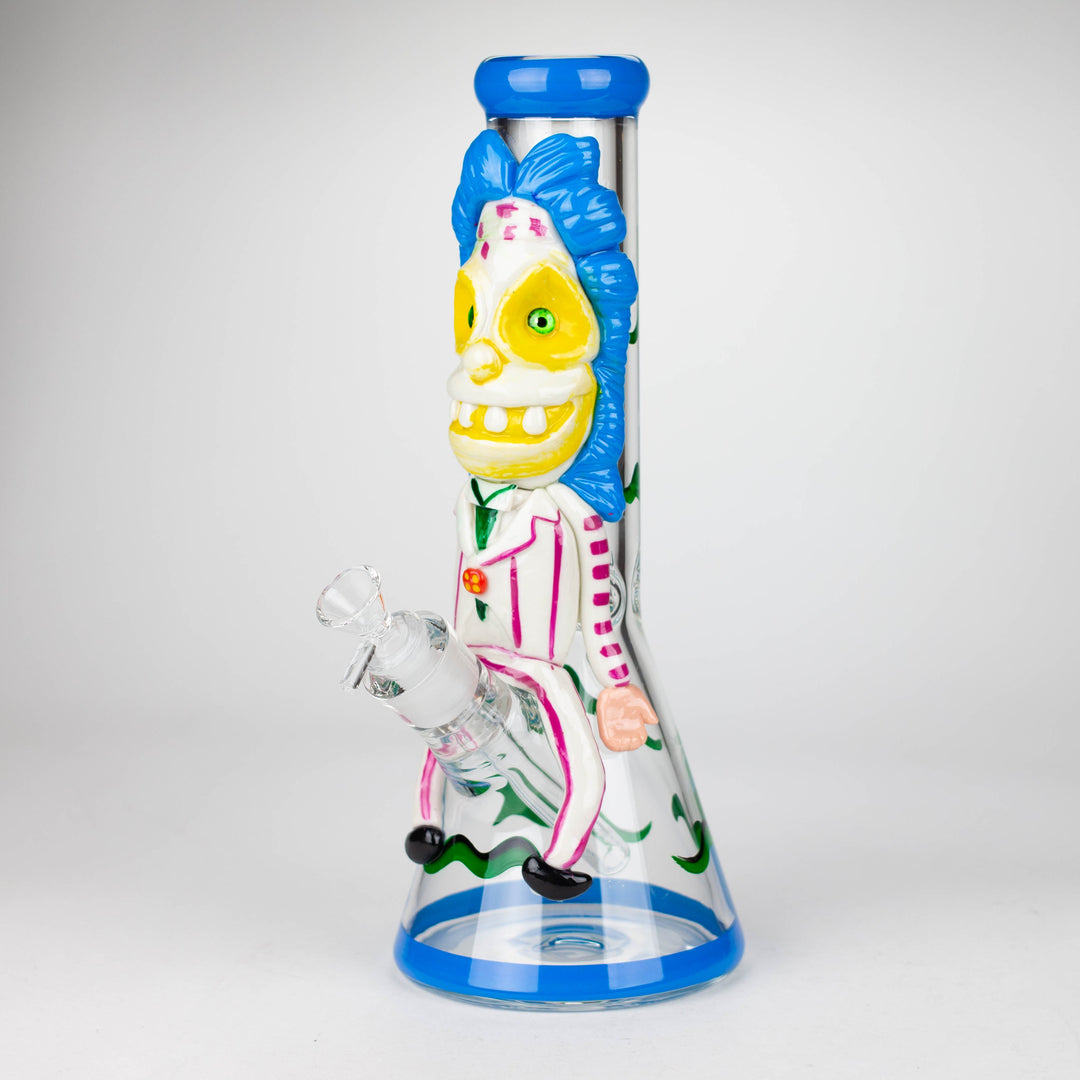 Resin 3D artwork 7mm Clown glass beaker 13"_0