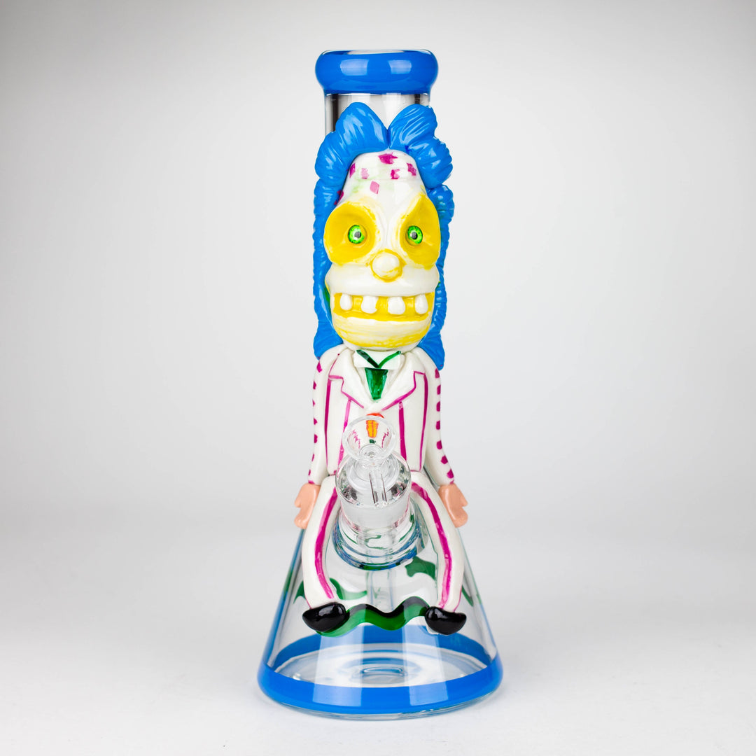 Resin 3D artwork 7mm Clown glass beaker 13"_2