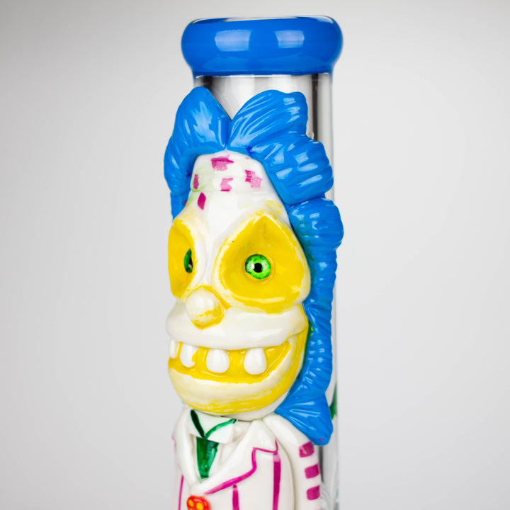 Resin 3D artwork 7mm Clown glass beaker 13"_4