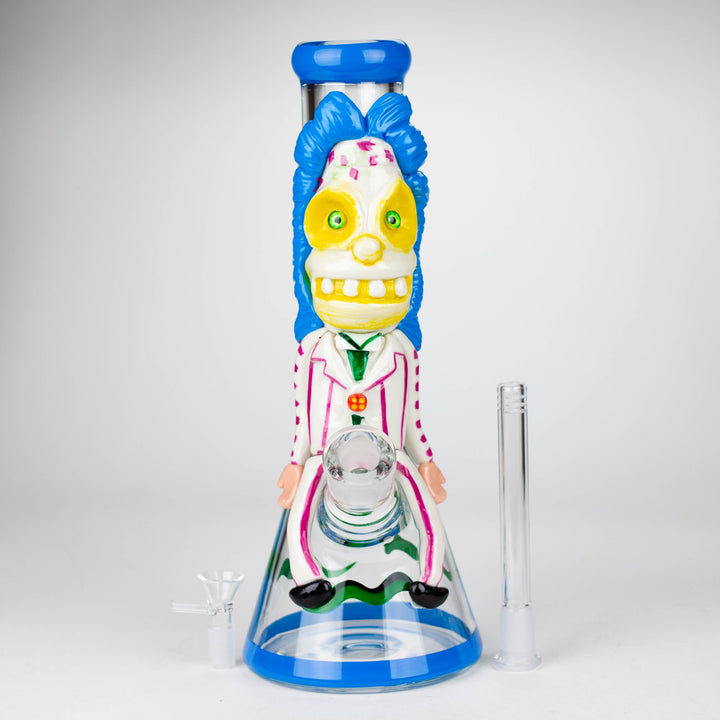 Resin 3D artwork 7mm Clown glass beaker 13"_7