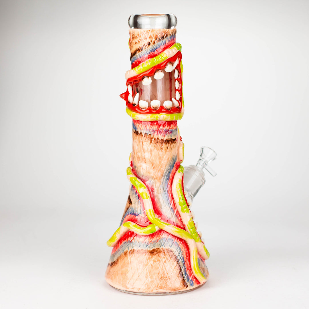 Resin 3D artwork 7mm glass beaker water pipes 13"_6