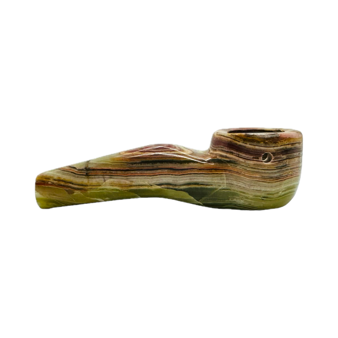 StoneAge 4" Handmade Tobacco Smoking Pipe – Model: Curve, Includes Gift Box_4