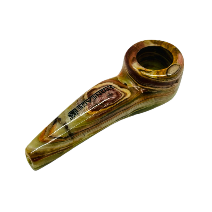 StoneAge 4" Handmade Tobacco Smoking Pipe – Model: Curve, Includes Gift Box_3