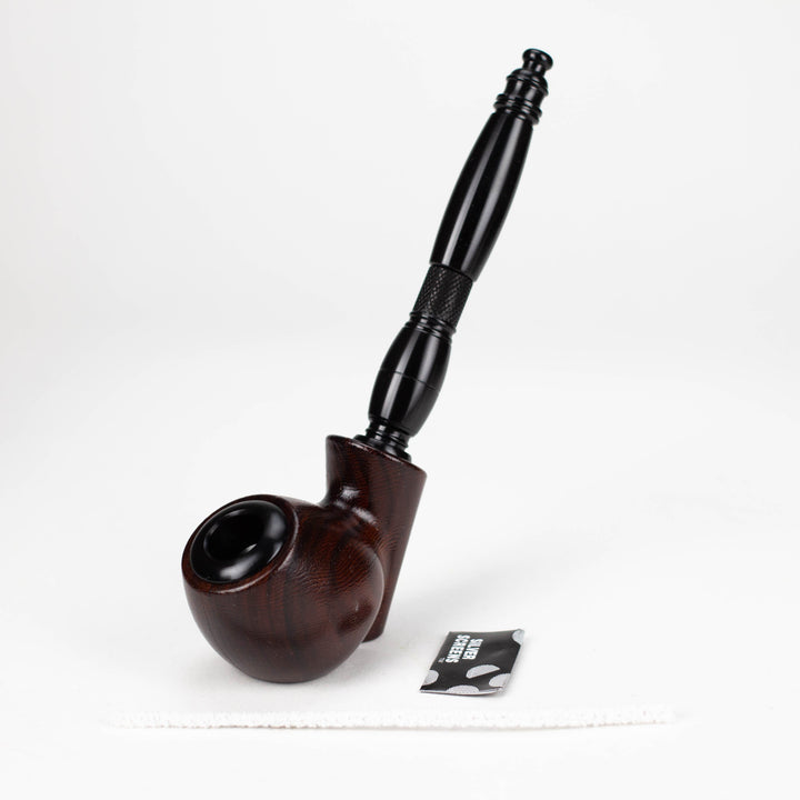 Aluminum Tobacco Pipe with Screens 8"_6