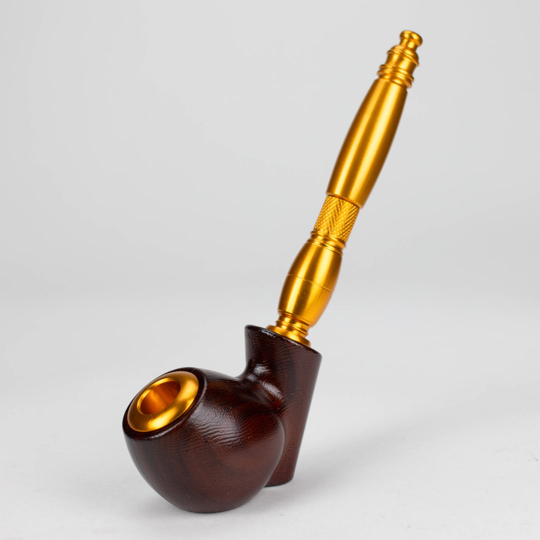 Aluminum Tobacco Pipe with Screens 8"_12