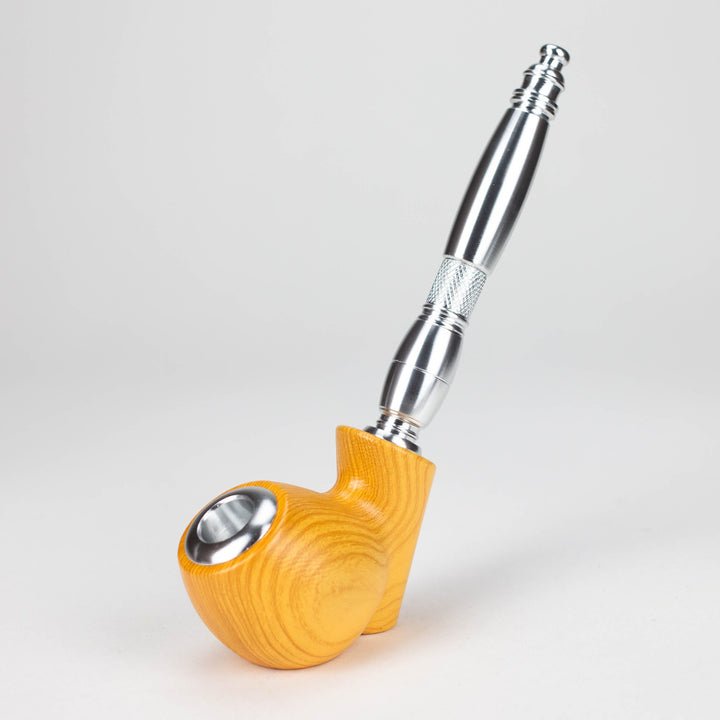 Aluminum Tobacco Pipe with Screens 8"_2