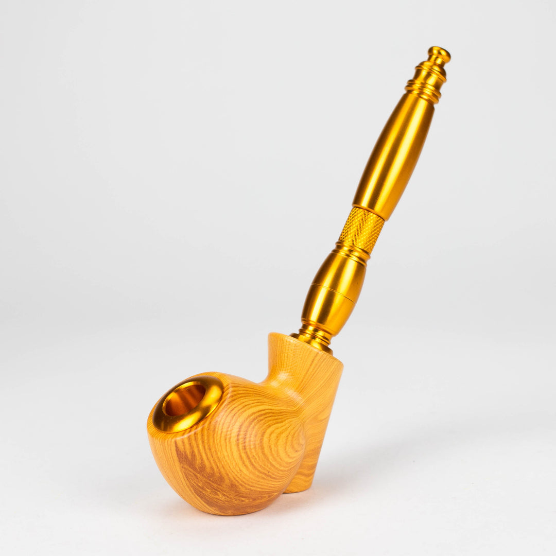 Aluminum Tobacco Pipe with Screens 8"_4