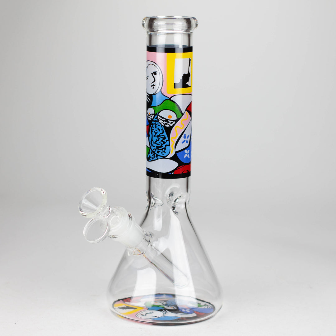 Glass Pipes With Abstract Art Design 10"_4