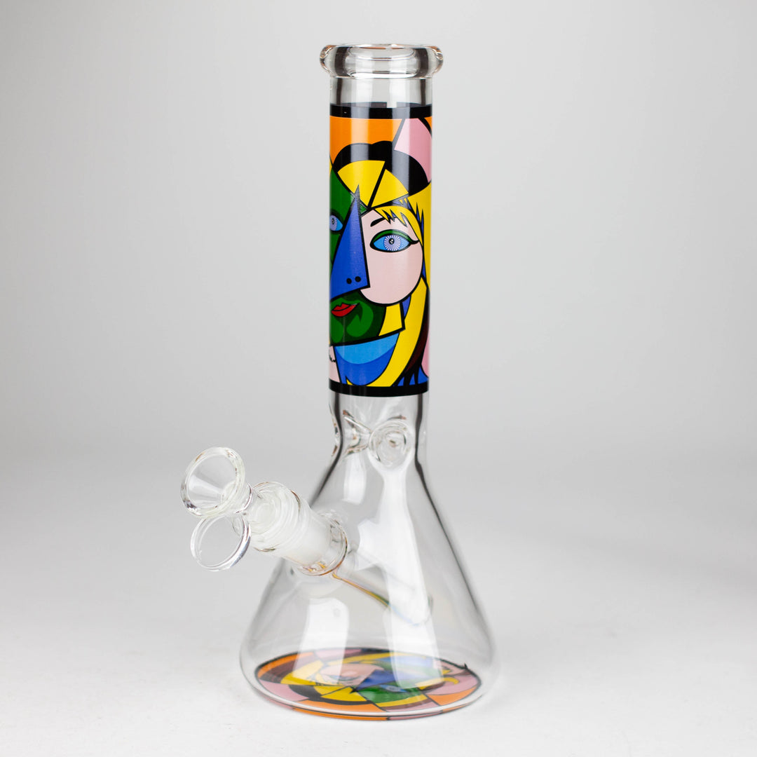 Glass Pipes With Abstract Art Design 10"_11