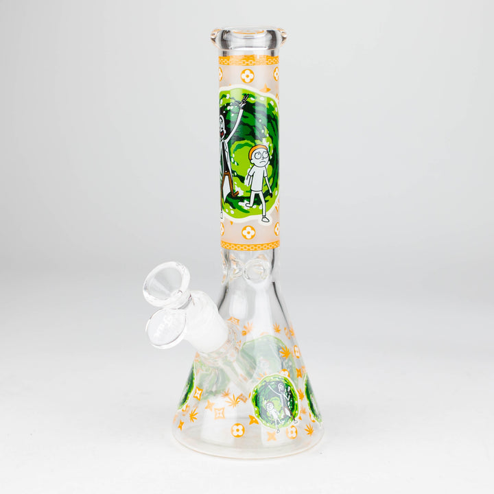 Glow In The Dark 4mm glass water pipes 9"_2