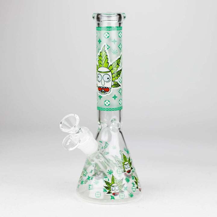 Glow In The Dark 4mm glass water pipes 9"_4