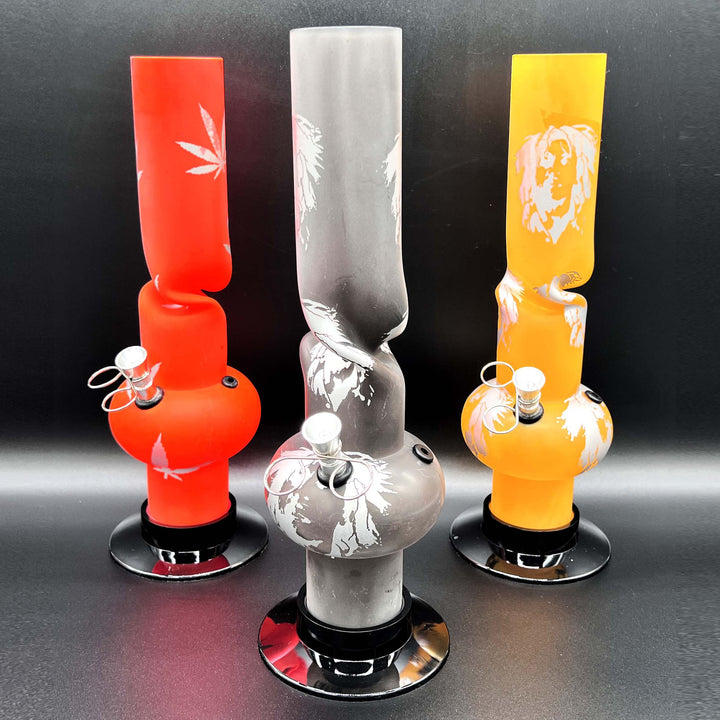 Acrylic Water Pipe Bong FAM-A 12"_0