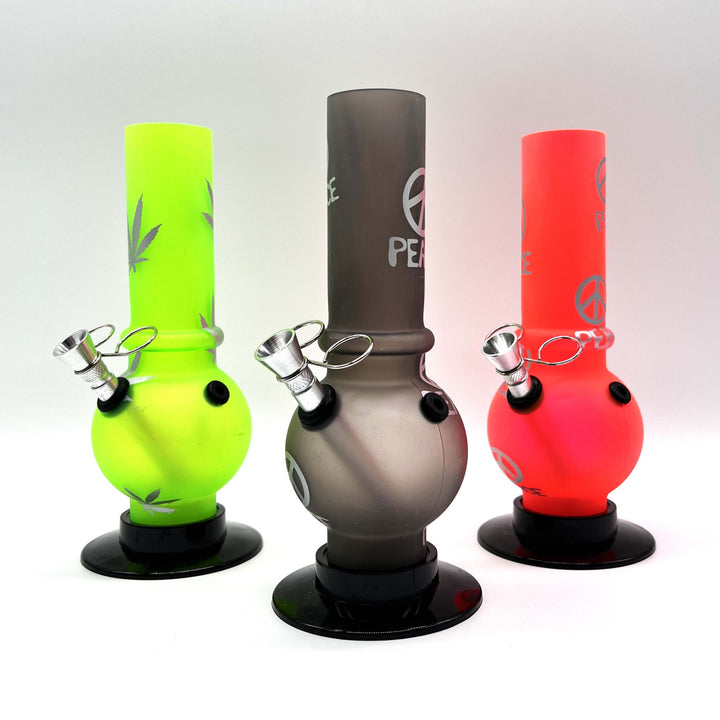 Acrylic Water Pipe Bong FBM02 8"_1