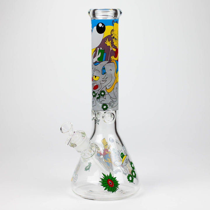 SD Cartoon 9mm glass water pipes 14"_1