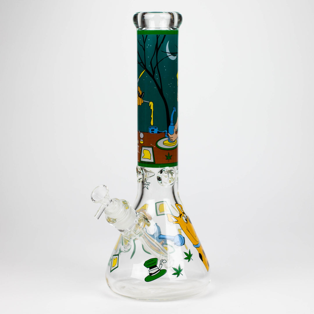 SD Cartoon 9mm glass water pipes 14"_3