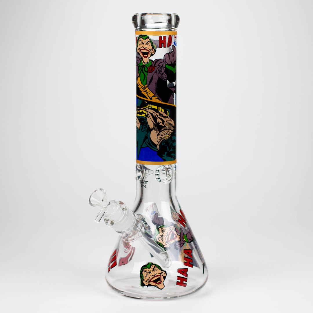 SD Cartoon 9mm glass water pipes 14"_4