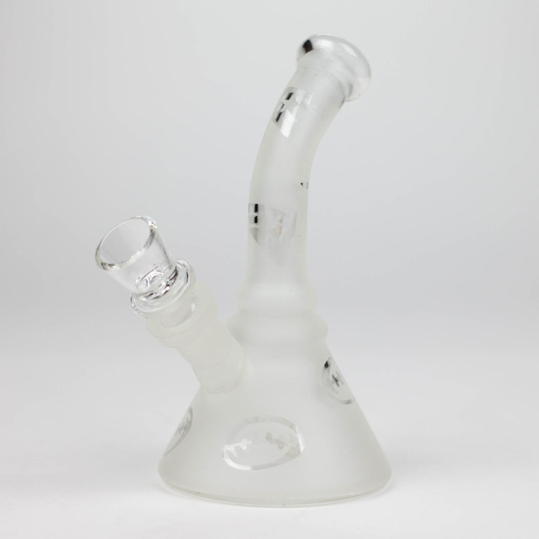 Glow in the dark glass bong 6"_0