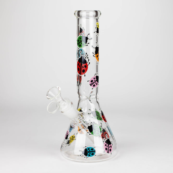 Glass Bong With The Nature Design 10"_7